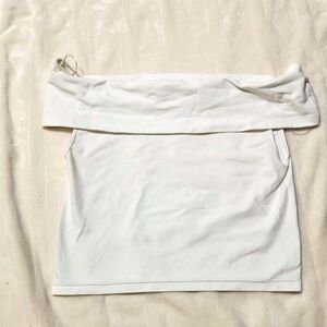 Zara White Crop-top